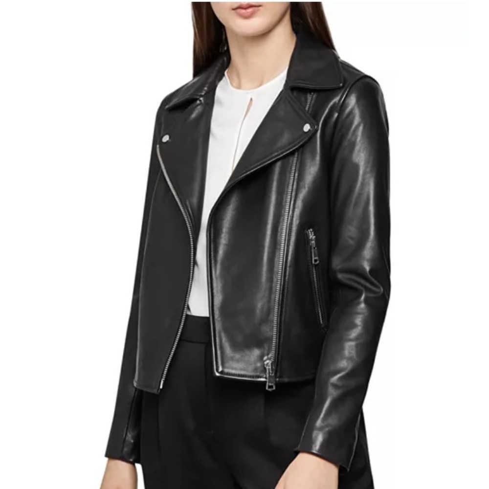 NWOT Lauren Ralph Lauren Lambskin Leather Jacket